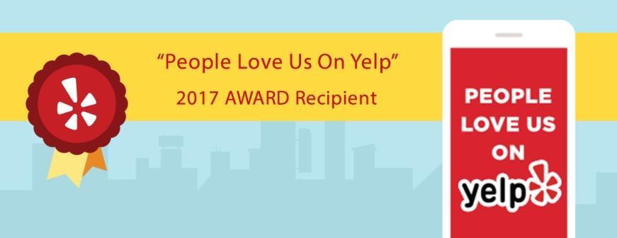 Recipient of 2017 Yelp Award