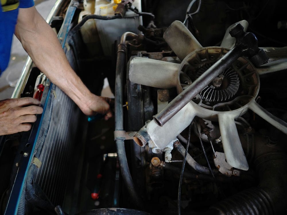 Transmission oil cooler replace